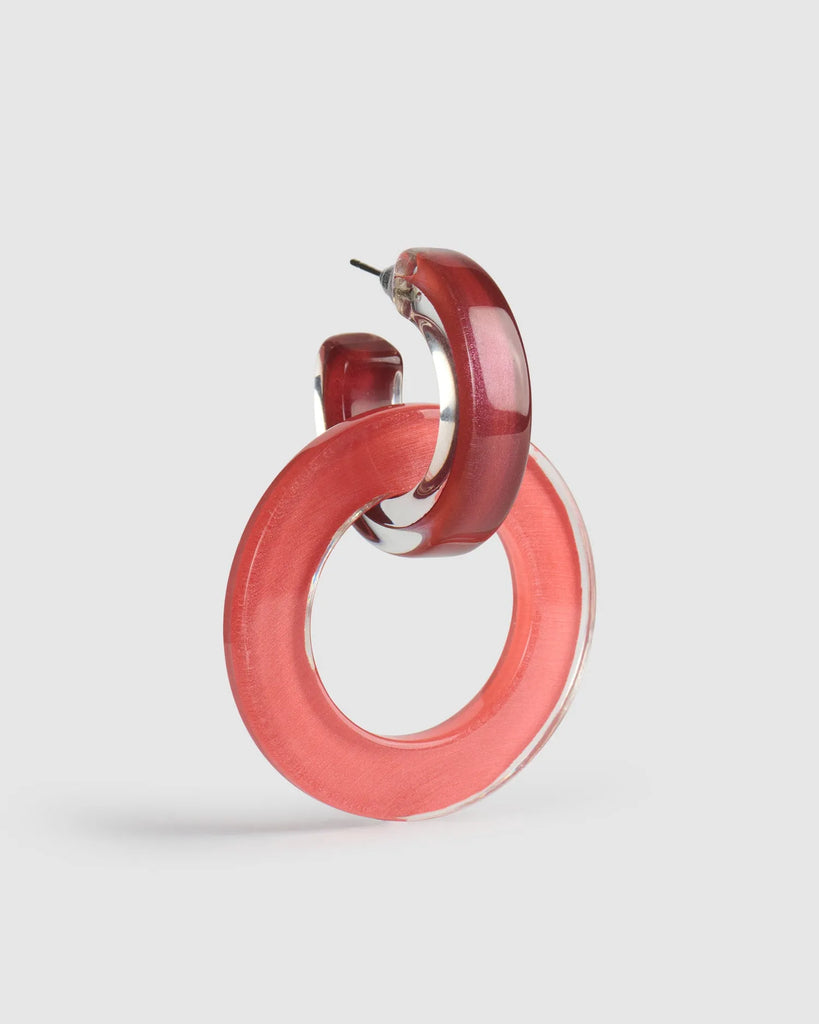 alembika-circle-duet-ohrringe-coral image 1