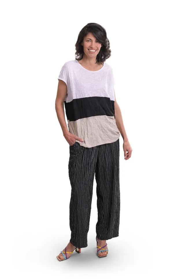 alembika-breeze-crinkle-cocoon-top-knitter-top-mit-rundhals image 1