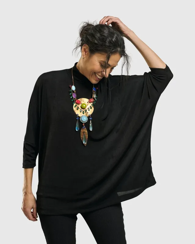 alembika-rookie-mockneck-top-schwarz image 1