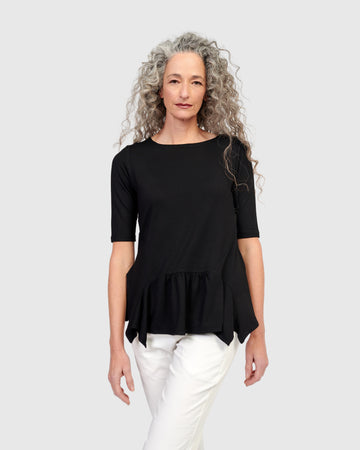 alembika-addison-flouncy-tee-schwarz-jersey-shirt image 4