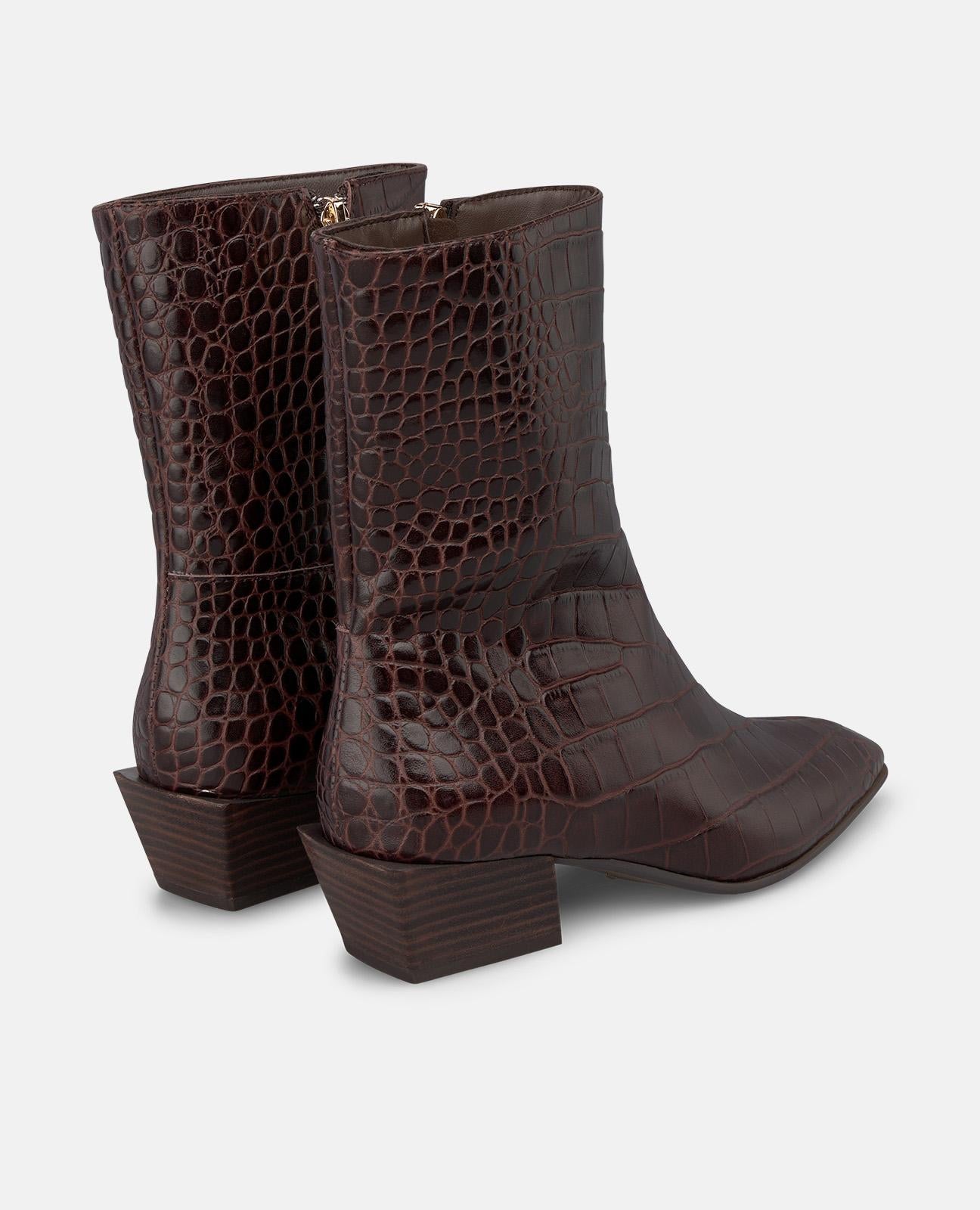 alma-en-pena-animal-print-stiefelette-braun-4-cm-blockabsatz image 3