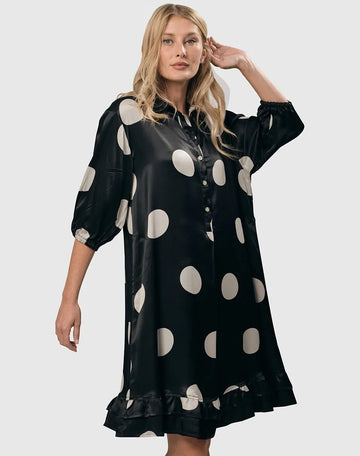 alembika-moon-dot-babydoll-dress-black-ivory image 3