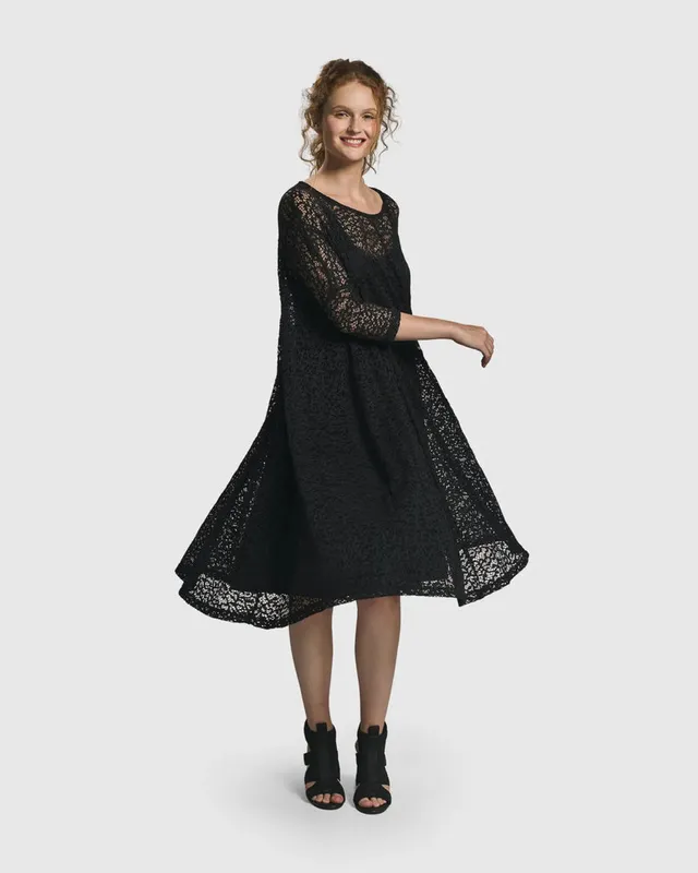 alembika-artemis-trapeze-kleid-schwarz image 1