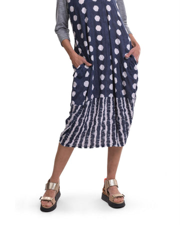alembika-duet-crinkle-cocoon-kleid-navy image 4