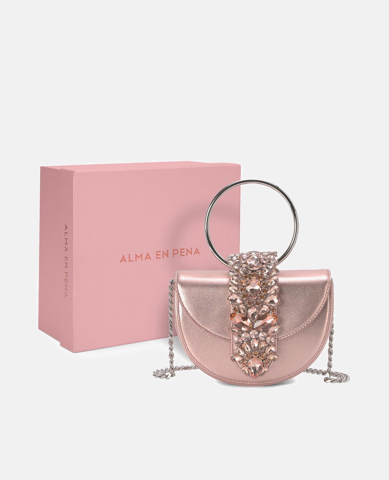 alma-en-pena-alfa-62124-half-moon-tasche-rosa-leder-mit-juwel image 4