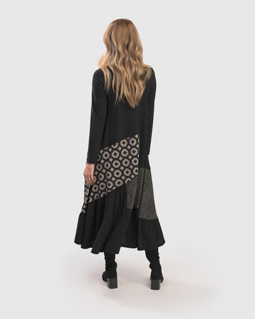 alembika-gabby-swing-kleid-black-graphite-maxi image 5