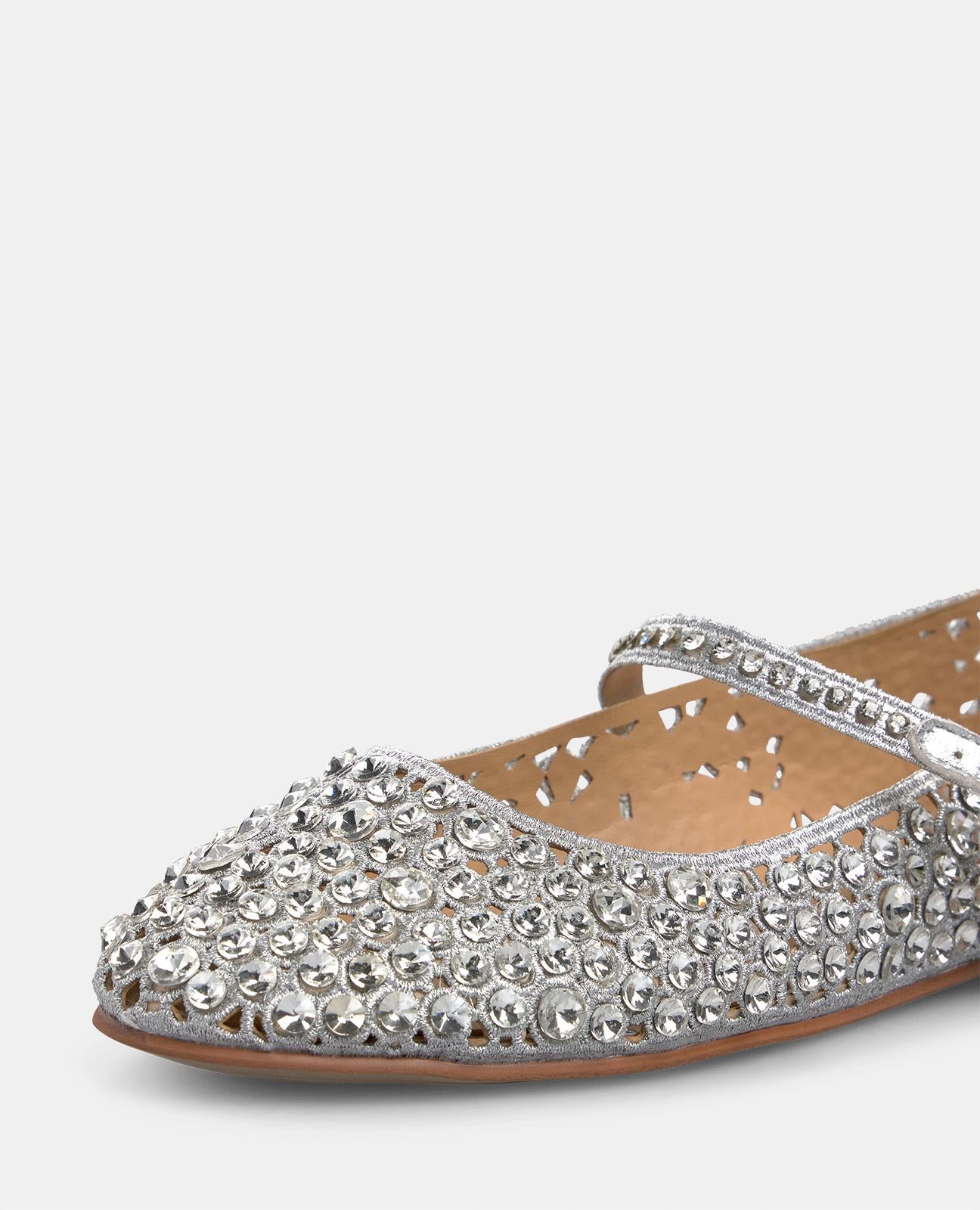 alma-en-pena-rhinestone-ballerina-flache-ballerinas-silber image 5