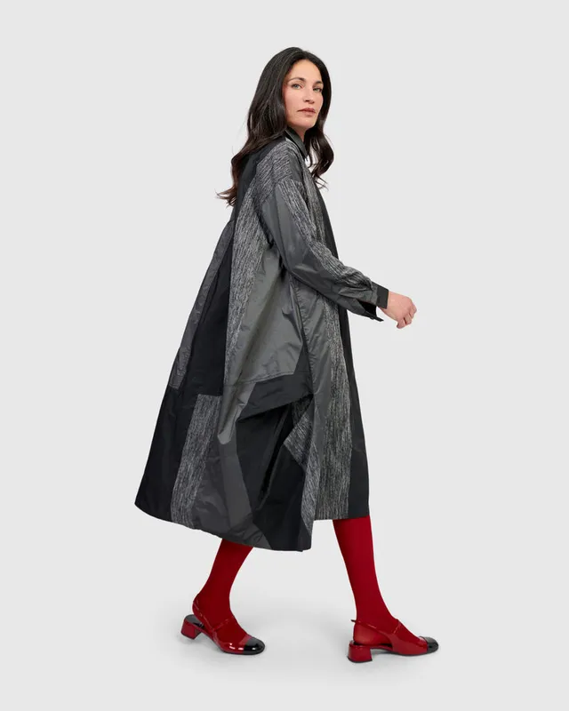 alembika-drama-draped-shirtdress-hemdkleid-iron image 1
