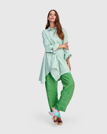 alembika-julep-tunika-shirt-gr-n-wei-streifen image 2