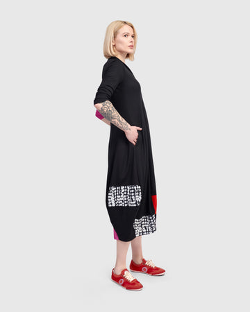 alembika-tekbika-daisy-cocoon-kleid-mix-midi image 6