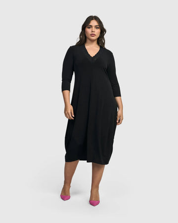 alembika-villanelle-cocoon-kleid-schwarz image 6