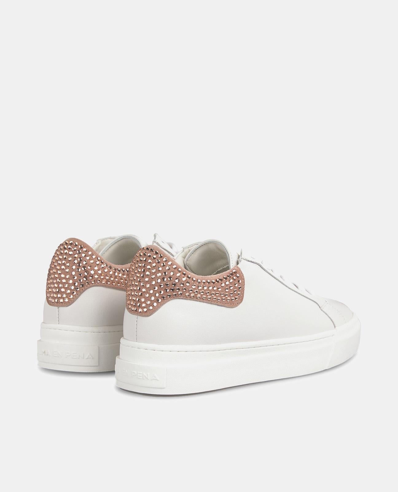 alma-en-pena-alfa-52674-sneaker-mit-strassdetail-in-rosa-leder-plateau-3-8-cm image 3