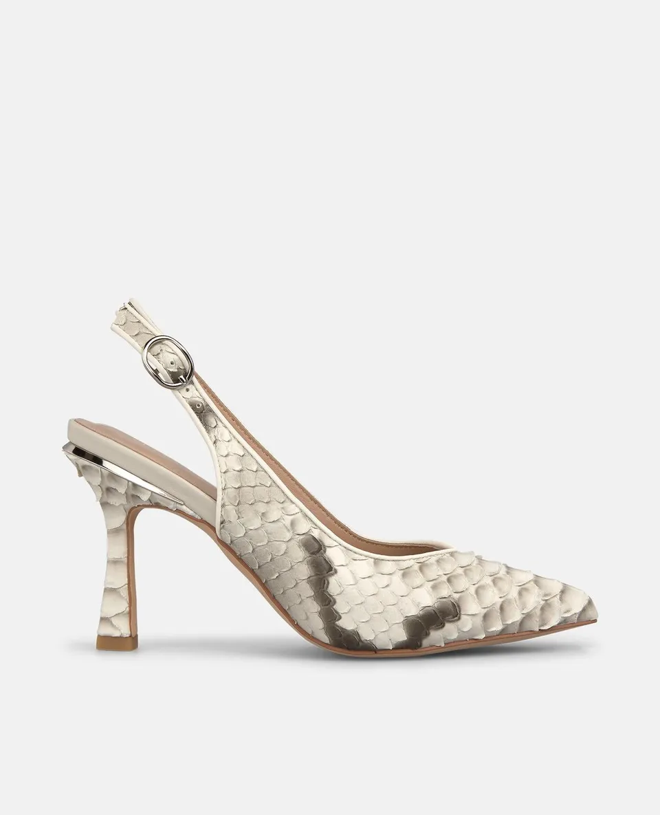 alma-en-pena-slingpumps-schlangenoptik-9-cm-wei image 1