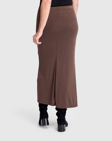 alembika-essential-cupro-bleistiftrock-maxi-rock-in-coffee image 5