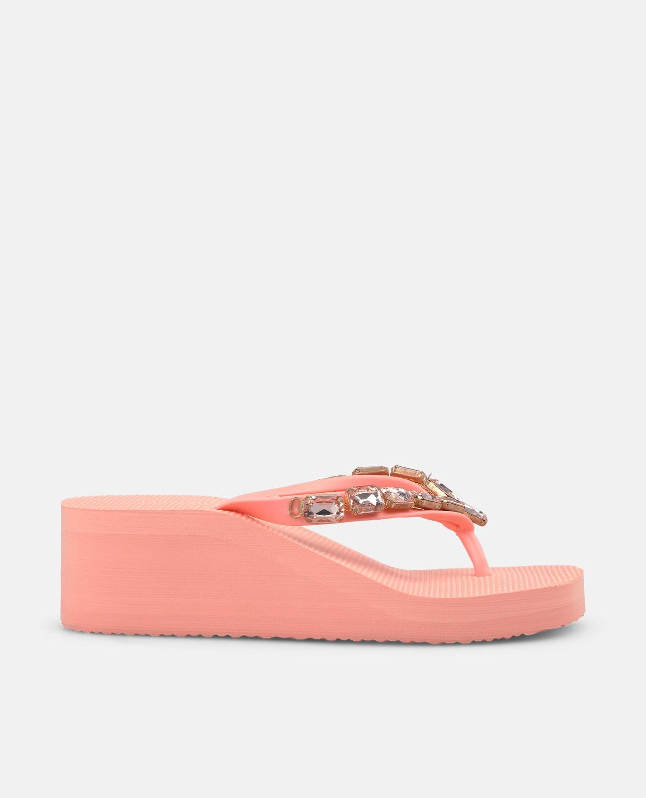 alma-en-pena-minimalist-platform-beach-sandals-plateausandale-koralle-5-5-cm image 1
