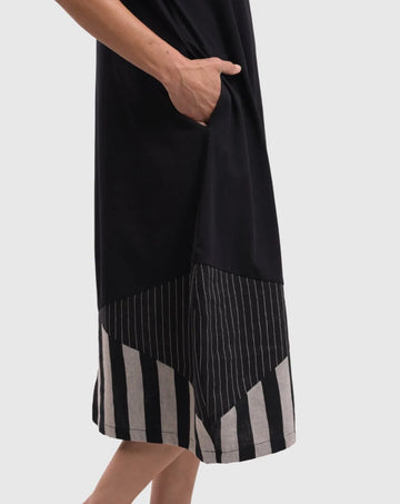 alembika-tulip-cocoon-midi-kleid-bars image 6
