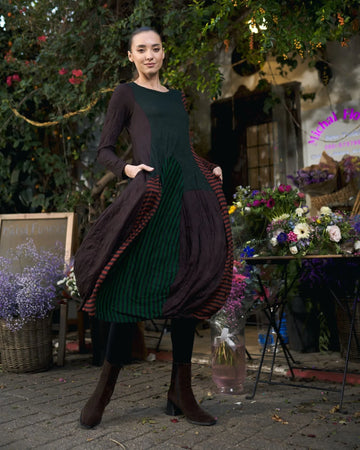 alembika-juno-crew-cocoon-kleid-stripes image 4