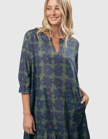 alembika-bluebell-cotton-voile-swing-kleid-blau-gr-n image 2