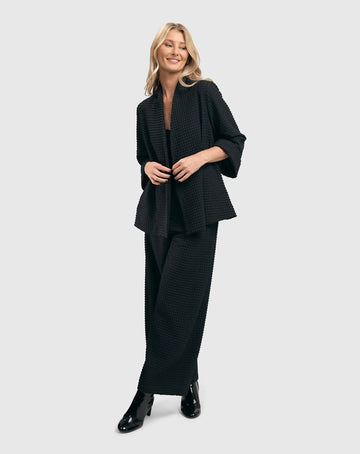 alembika-waffle-wide-leg-hose-schwarz image 2