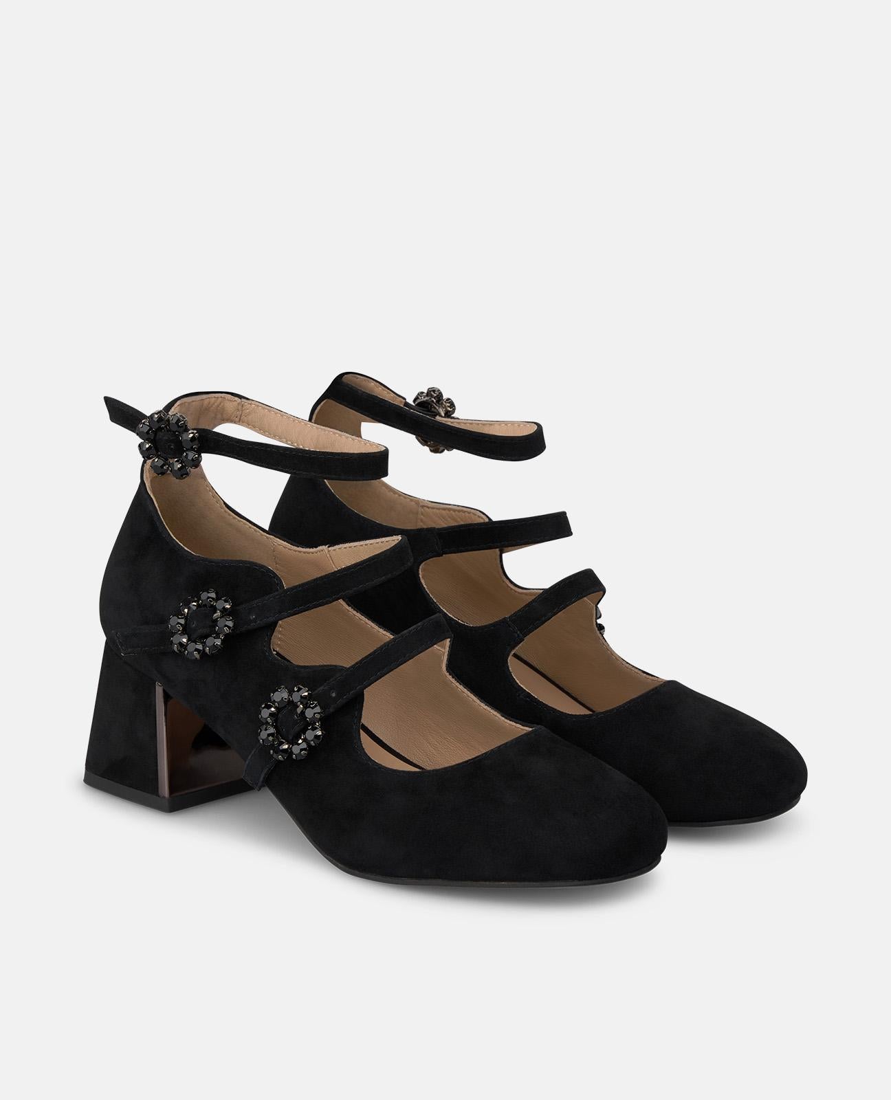 alma-en-pena-riemen-pumps-aus-veloursleder-schwarz-mit-blockabsatz-5-5-cm image 2