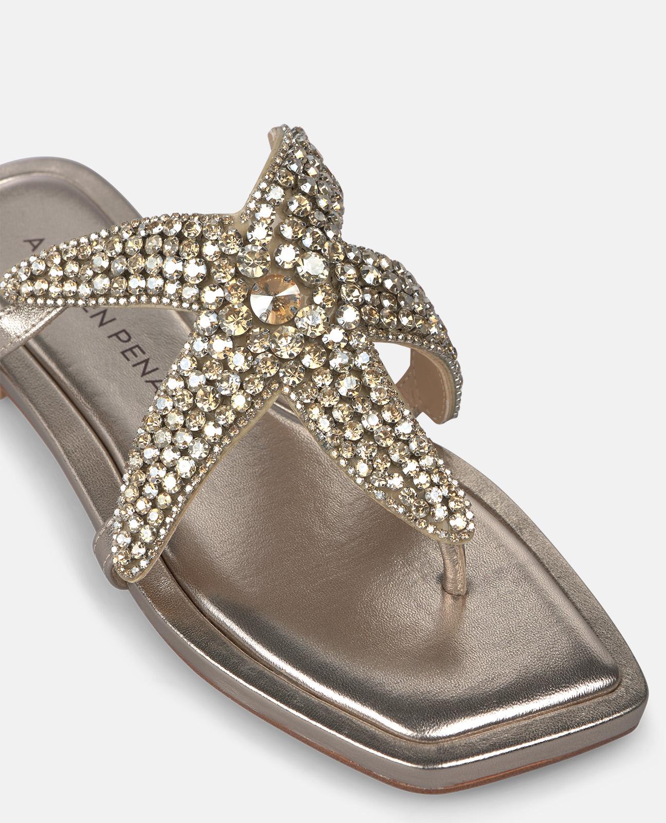 alma-en-pena-star-flat-sandale-metallic-bronze-mit-stern image 4