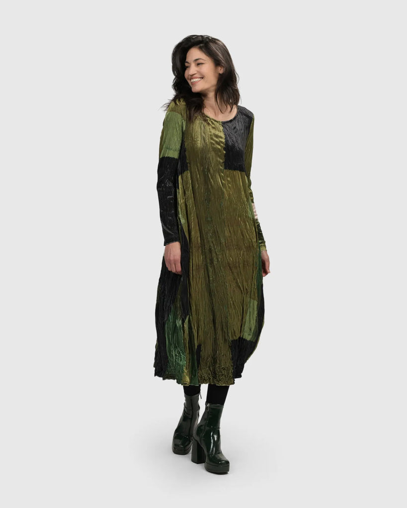 alembika-al-fresco-maxi-dress-olive-damen-maxikleid image 1