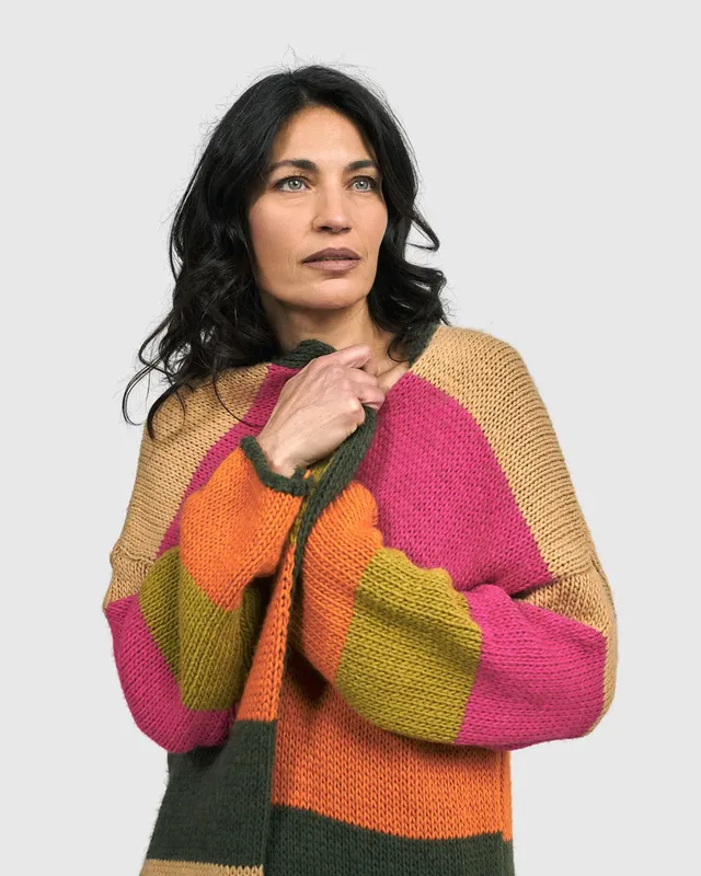 alembika-jemima-maxi-cardigan-streifen image 1