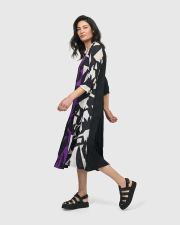 alembika-tessellate-midi-kleid-violett image 2