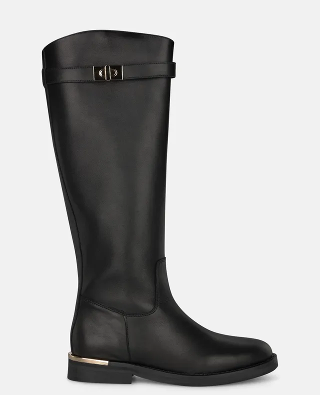 alma-en-pena-flat-napa-leather-boots-flachstiefel-schwarz-nappa-3-cm-absatz image 1