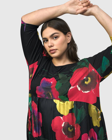 alembika-poppy-relaxed-dress-garden-midi-blumenkleid image 6