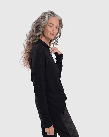 alembika-essential-mockneck-top-schwarz-pullover image 7