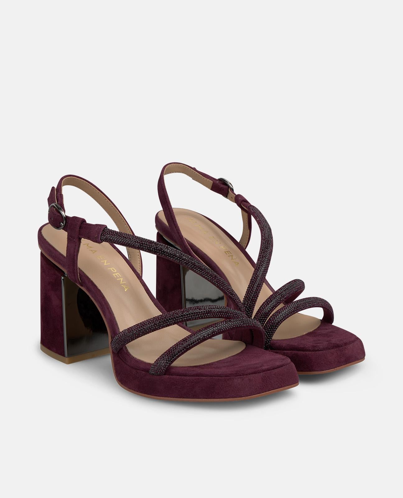alma-en-pena-sandalen-mit-absatz-bordeaux-strass-8-5-cm image 2