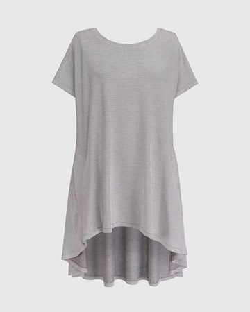 alembika-urban-hi-lo-top-pinstripe-baumwoll-top image 5