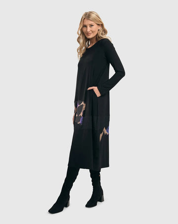 alembika-amethyst-mix-media-cocoon-dress-midikleid-multi image 8