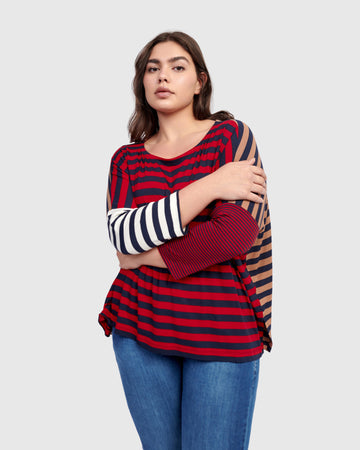 alembika-juliana-pullover-top-stripes-oversize-streifen-shirt image 7