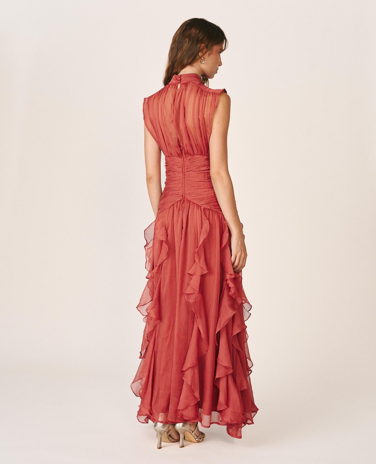 alma-en-pena-long-dress-with-ruffles-langes-r-schenkleid-rosa-rmellos image 7