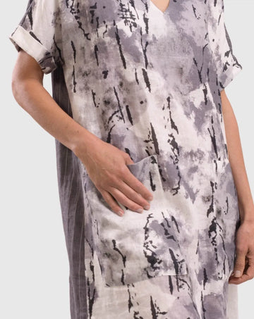 alembika-skyline-v-neck-maxi-kleid-fog image 6
