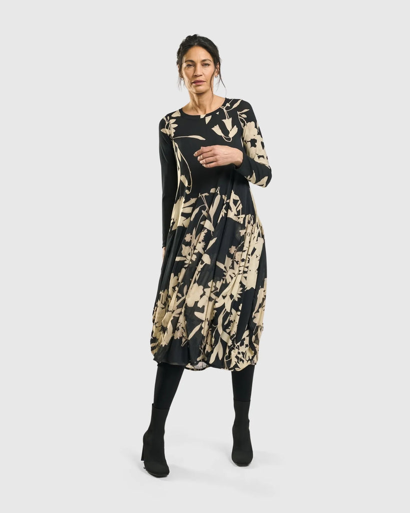 alembika-amber-cocoon-kleid-floral image 1