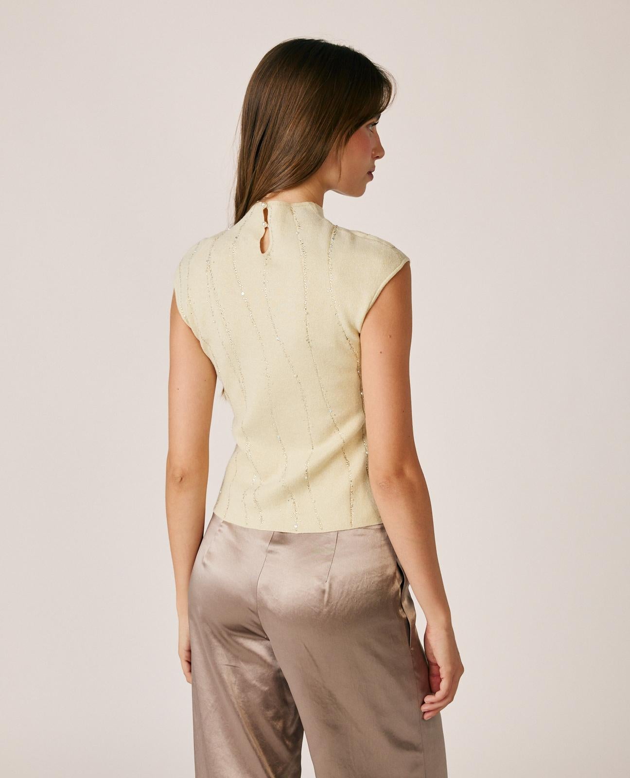 alma-en-pena-top-sparkly-dots-strick-top-wei-mit-glanz-stickerei image 6