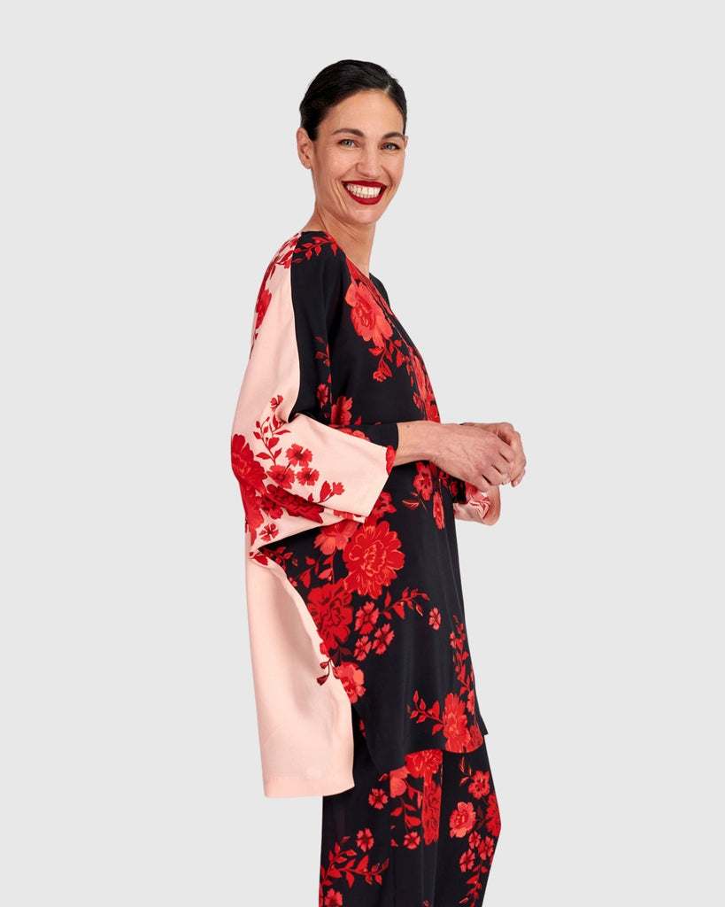 alembika-day-night-tunik-schwarz-rot-peony image 1
