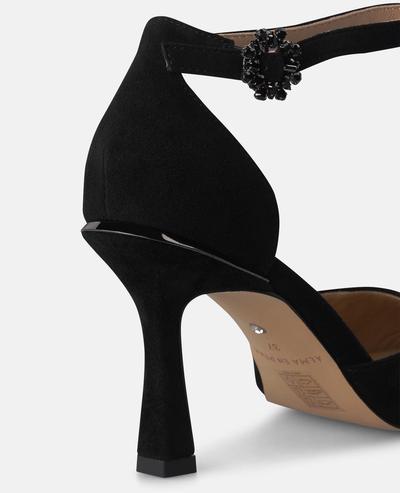 alma-en-pena-wildleder-riemchen-pumps-mit-kn-chelriemen-8-cm-schwarz image 4