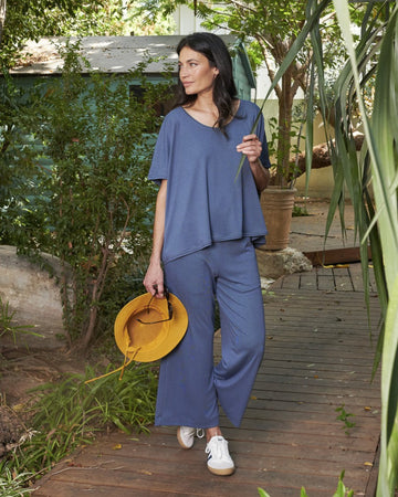 alembika-essential-lounge-pants-rp260b-blue-mist-damen-lounge-hose image 2