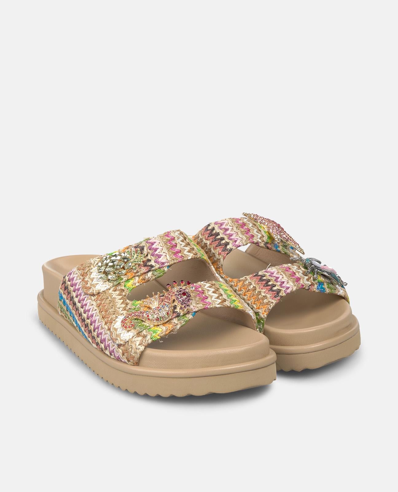 alma-en-pena-62976-bast-sandalen-multicolor-stern-3-cm-plateau image 2