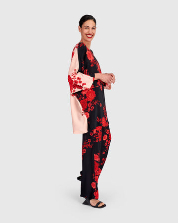 alembika-anko-gerade-hose-black-red-peony-viskose image 6