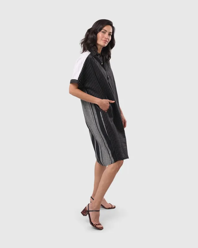 alembika-melange-go-to-shirtdress-multi image 1