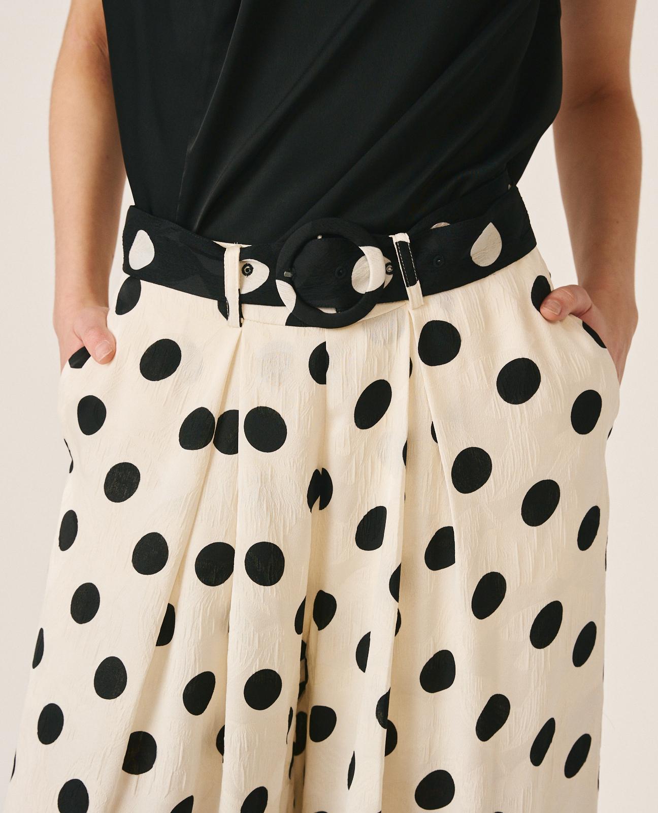 alma-en-pena-63233-satin-hose-high-waist-tupfen-wei-wide-leg image 6