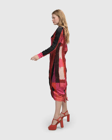 alembika-sunset-strip-cocoon-dress-magenta-cocktailkleid image 5