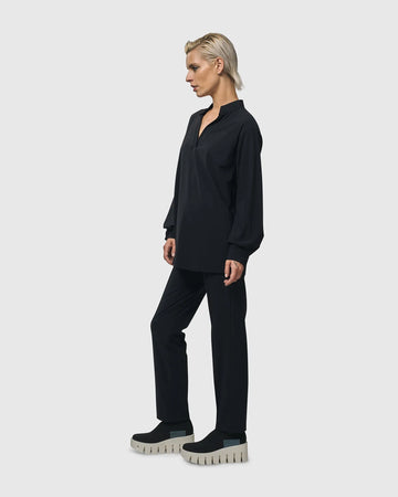 alembika-trinity-v-neck-pullover-top-schwarz image 7