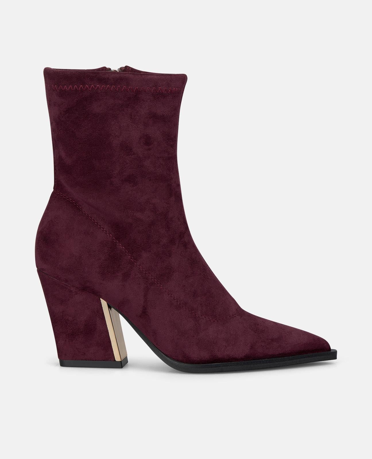 alma-en-pena-suede-look-boots-stiefelette-bordeaux-8-cm-27-cm-schaft image 1