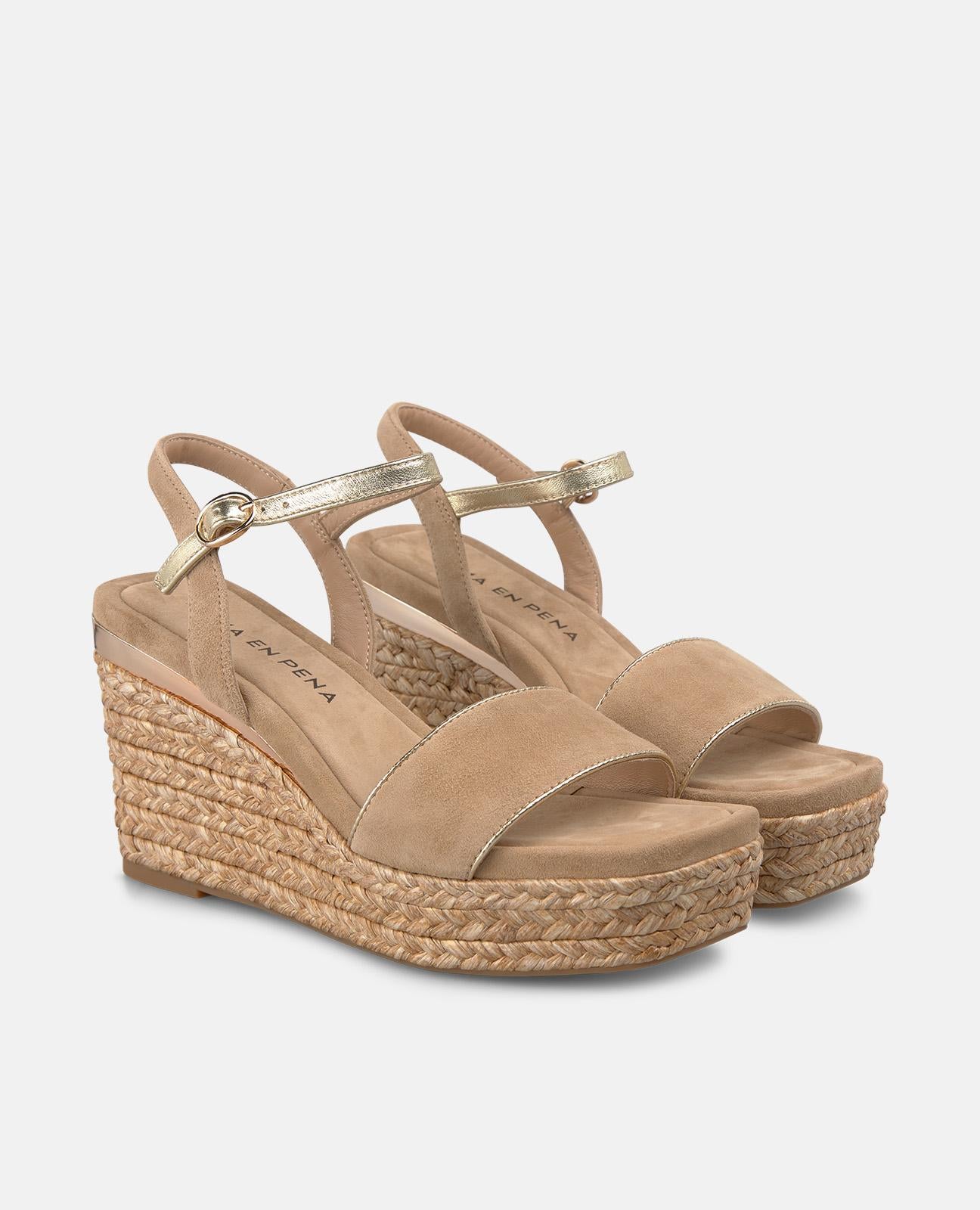 alma-en-pena-single-strap-esparto-wedge-sandal-keilsandalette-arena-9-cm image 2